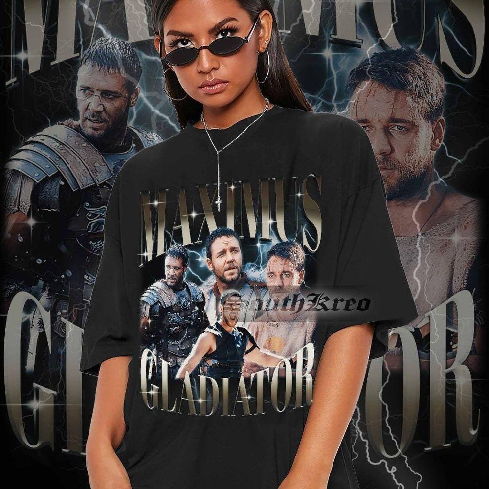Retro Maximus Gladiator 90s Sirt Gladiator Movie Vuitino Shirt